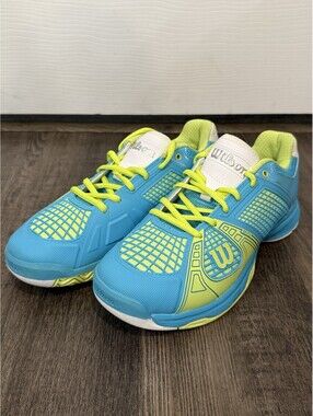 Wilson Rush Ngx Tennis Shoes Women's US 7.5 Aqua Neon Green